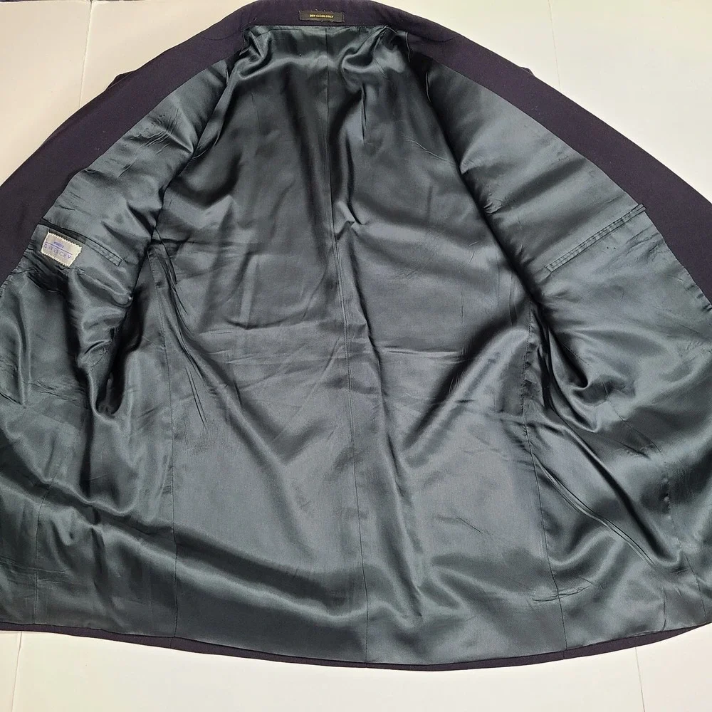 Givenchy Monsieur Navy Blue Sport‎ Coat Blazer Made in USA Sz 43 R